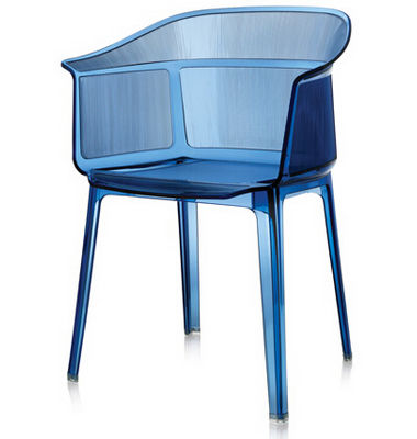 stacking chair in polycarbonate with UV resistance