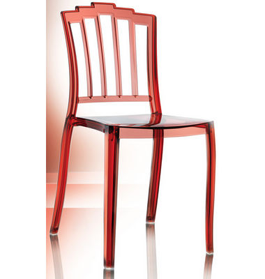 Outdoor Transparent Plastic Chairs Without Armrest Cheap Wholesale