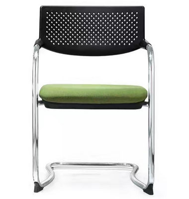Office furniture modern visitor chair without casters,low mesh back fabric seat Stacking conference meeting Chairs