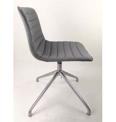 Hot Sale Elegant Beige Leather Office Chair,meeting chair,reception office chair without castor