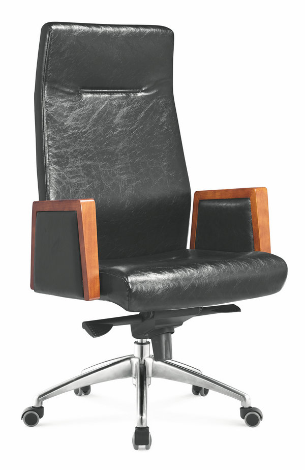 Customized modern luxury colorful adjustable height high back leather executive recliner office chair