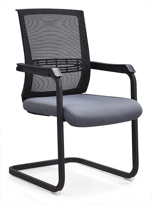 Good Quality fabric Black Conference Chair chrome Armest Chair