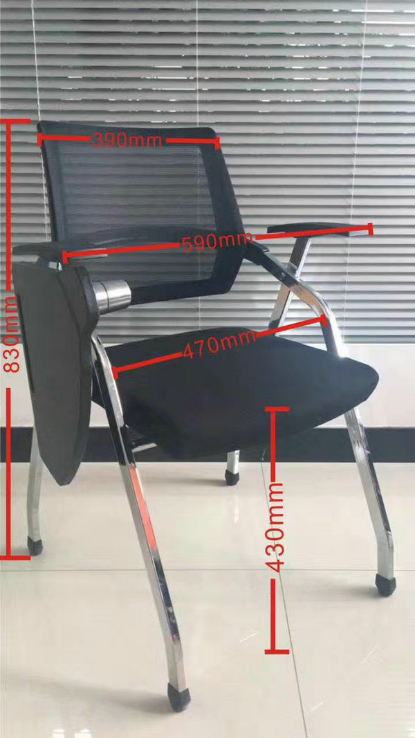 Foshan Supplier Foldable Office Training Chair With Tablet Arm cheapest training office chair