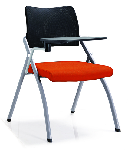 High Quality skate fabric PP Armrest Mesh Conference Training Student Chair with Writing Pad