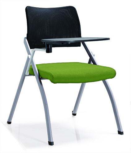 High Quality skate fabric PP Armrest Mesh Conference Training Student Chair with Writing Pad