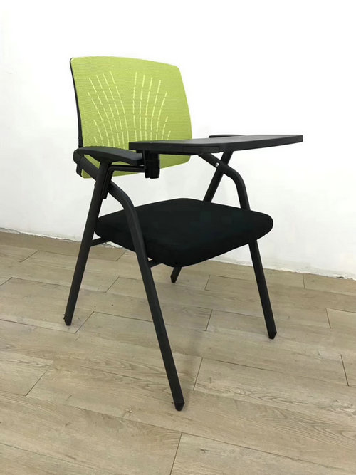 Hot Sale Stackable Conference Folding Office Chair With Writing Pad,Metal Frame Training chair