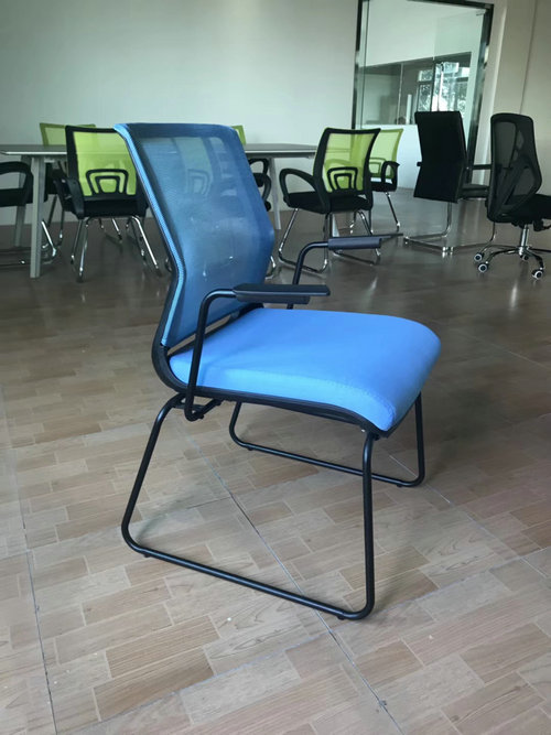 Meeting Hall Chair Armless Office Visitor Chair Modern Stacking Chairs for Conference Room Used