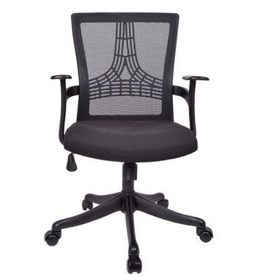 Factory price wholesale black plastic back office desk lift chair with nylon wheels