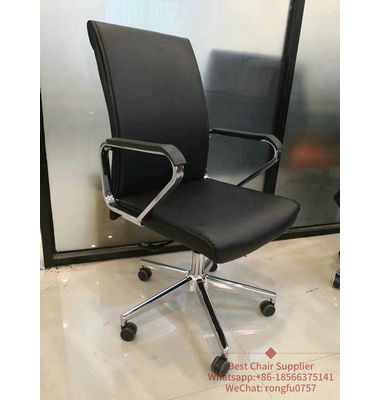 Factory Comfortable Chairman President Black PU Leather Executive Office Chair