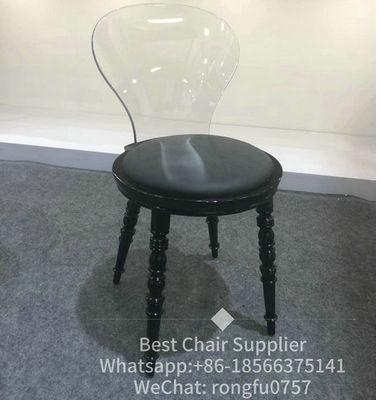 Northern Europe Household Transparent Dining Chair Knockdown Packing Fancy Royal Wedding Chair Belle Acrylic Chair Wedding