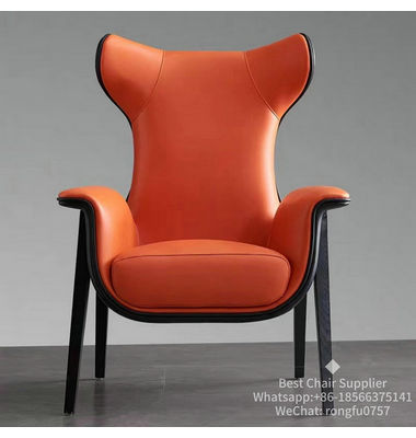 Luxury furniture modern design Cerva lounge chair with wooden legs