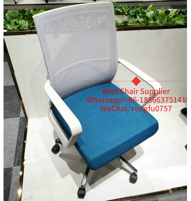 Foshan Modern White Swivel Mesh Staff Office Chair