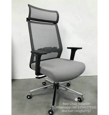 Headrest Height and Angle Ajustable Comfortable Ergonomic Mesh Executive High-Back Office Chair for Sale