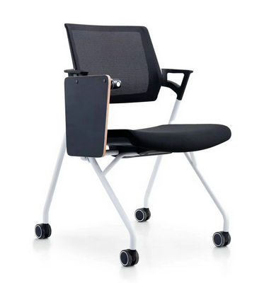 Folding Chair With Wheels Easy Moving Store Training Negotiated Office Mesh Chair