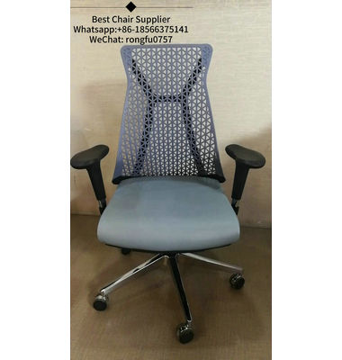 Durability black adjustable armrests Tilt mechanism original mesh office chair