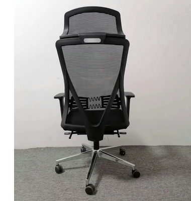 CIFF hot- selling new design high back swivel ergonomic chair with black nylon back frame