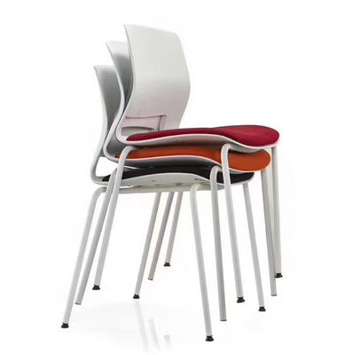 Colorful office chair furniture modern PP plastic dining chairs with stackable function