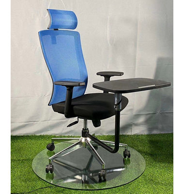 Comfortable Office Furniture Moving mesh Conference Chair With Writing Tablet
